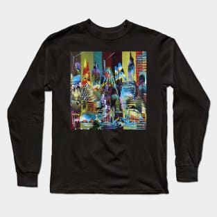 City of London Abstract Painting 626 Long Sleeve T-Shirt